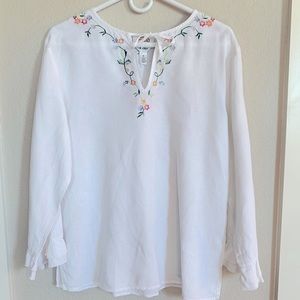 Talbots linen blouse